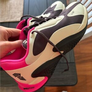 Women's Athletic Sneakers in Black and Pink